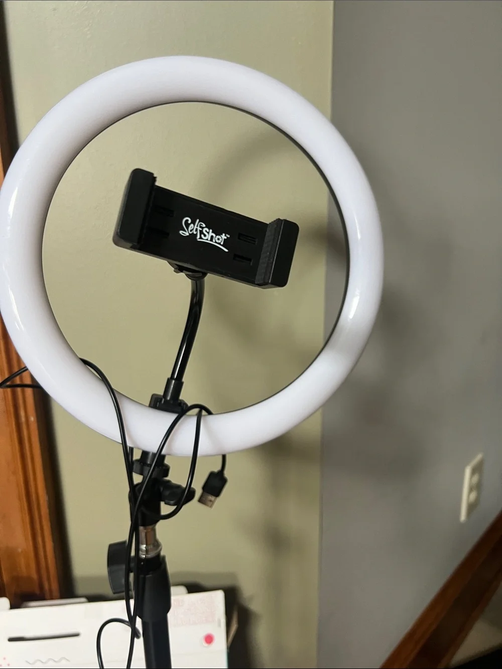 Selfie Ring Light Kit with Phone Holder - Black/White